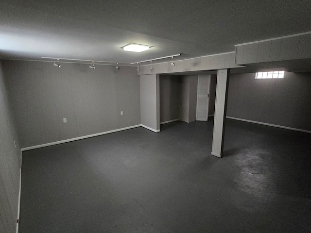 view of basement