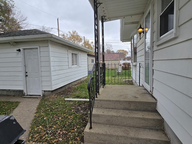 view of stairway