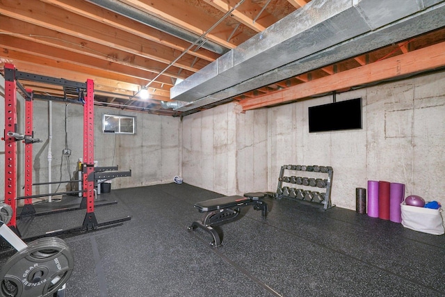 view of workout room