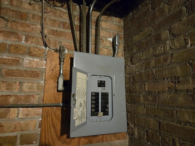 utility room with electric panel