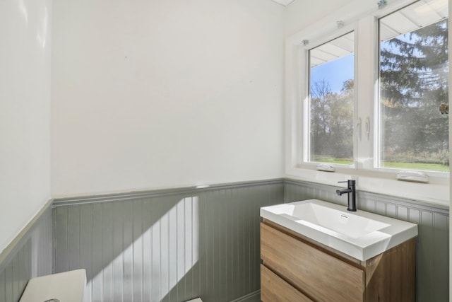 bathroom with vanity