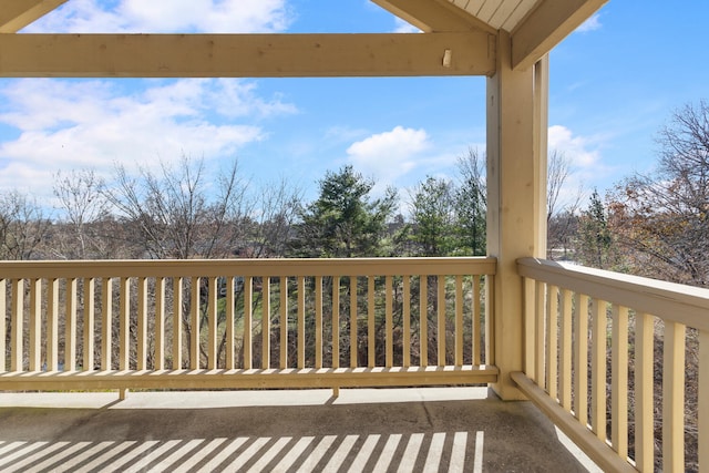 view of balcony