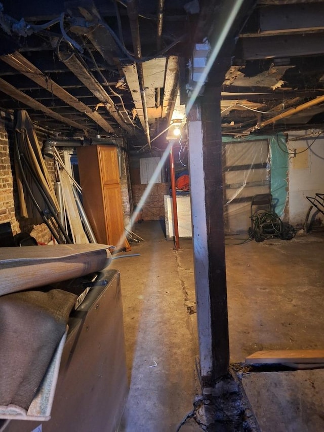 view of basement