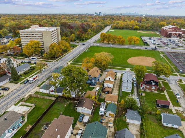 birds eye view of property