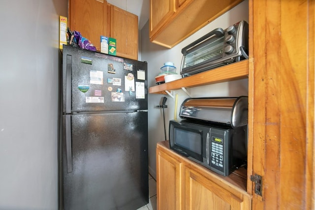 kitchen featuring black appliances