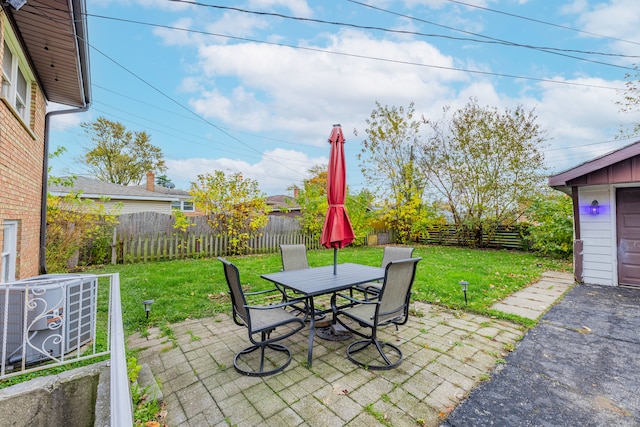 view of patio / terrace featuring cooling unit