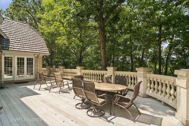 view of wooden terrace