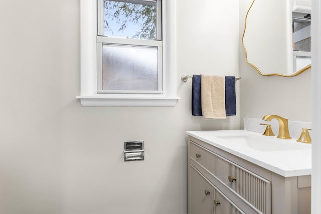 bathroom featuring vanity