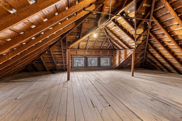 view of attic