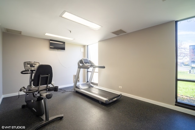 view of workout room