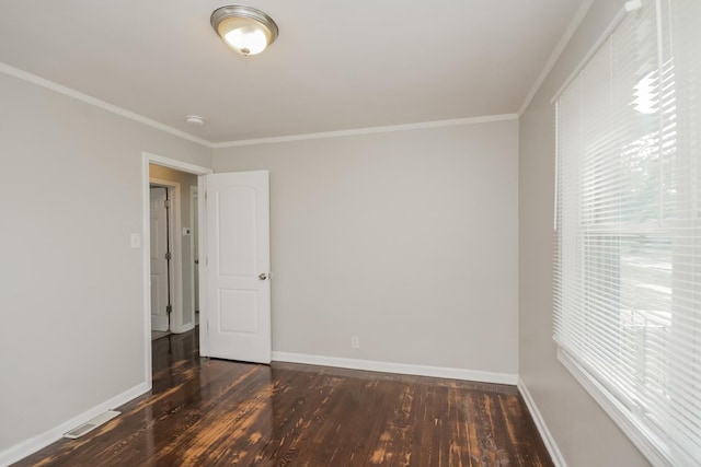 3632 212th Pl, Matteson, IL 60443 - spare room with wood finished floors, ornamental molding, baseboards, and a smoke detector