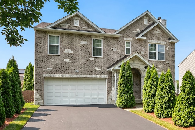 view of front of house featuring a garage