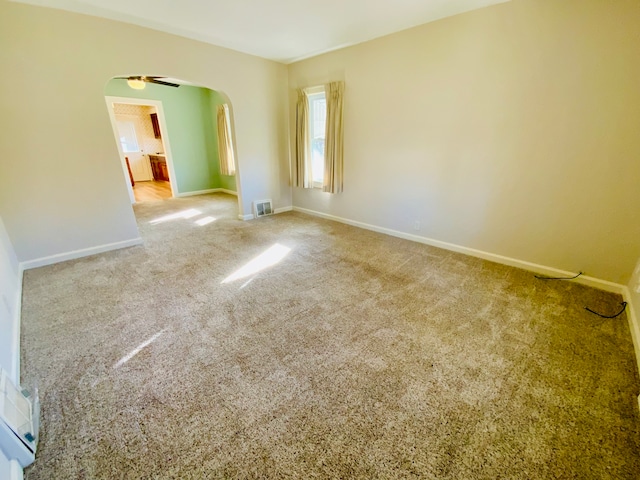 spare room with carpet