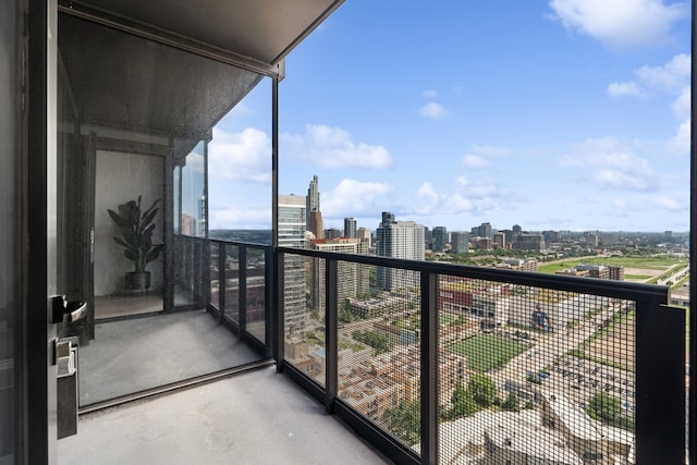 view of balcony