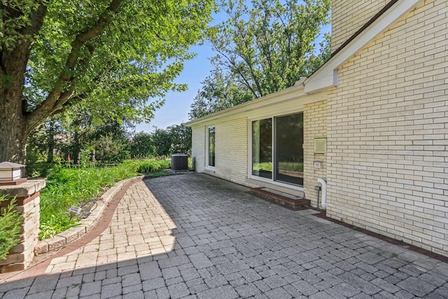 view of patio / terrace featuring central air condition unit