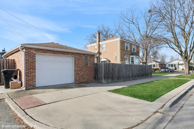 view of home's exterior with an outdoor structure