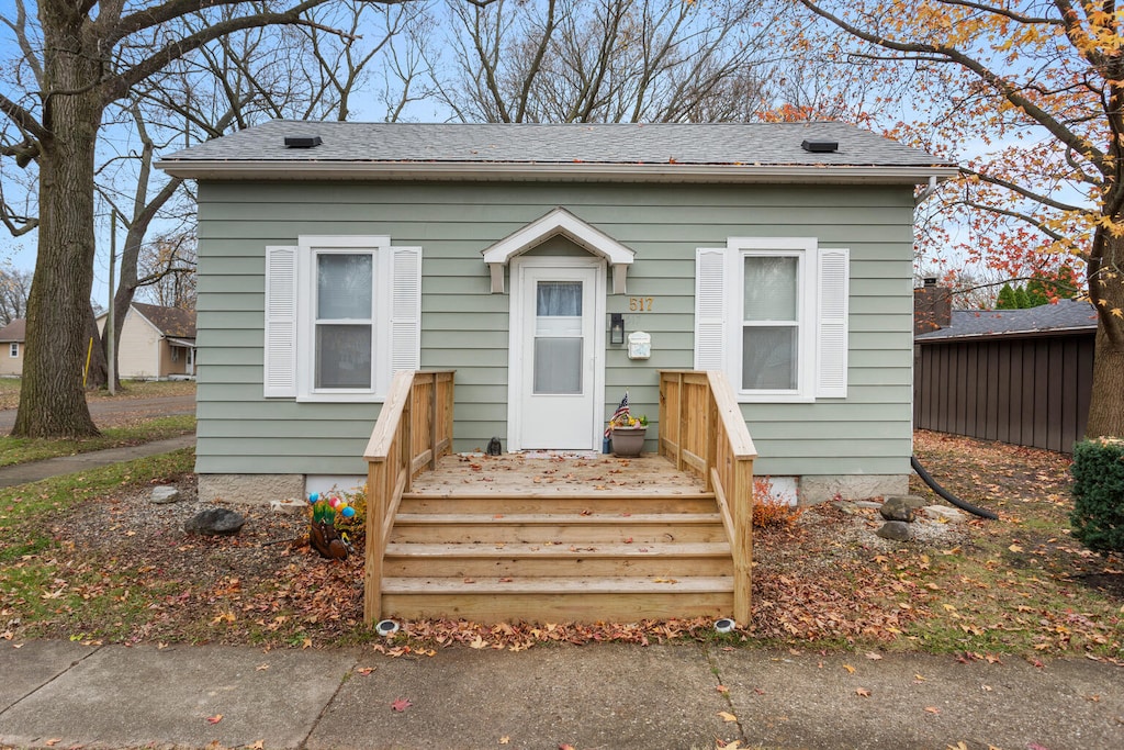 view of bungalow