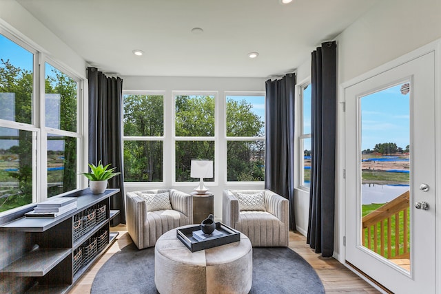 sunroom featuring plenty of natural light