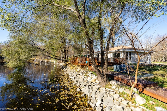 view of water feature