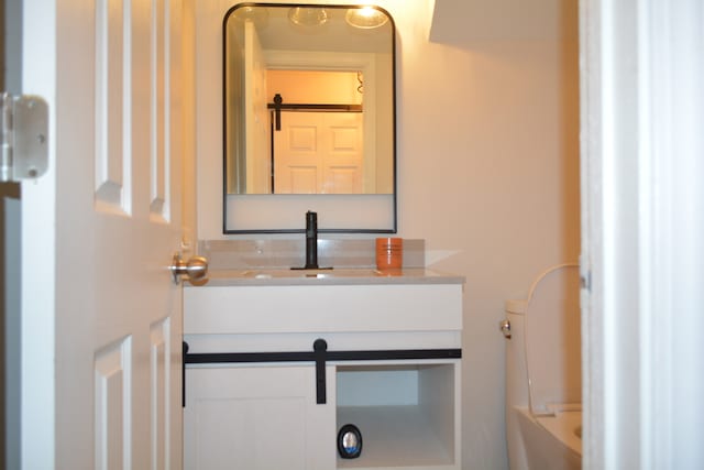 bathroom with vanity