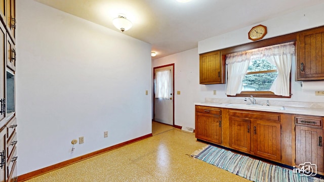 kitchen featuring sink