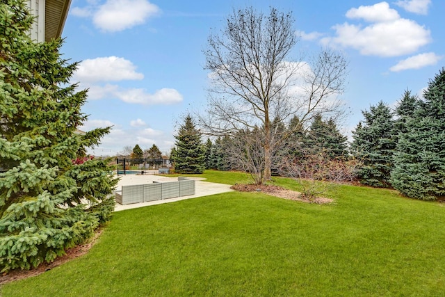 view of yard with a patio