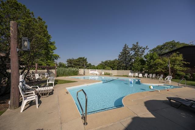 view of pool with a patio area