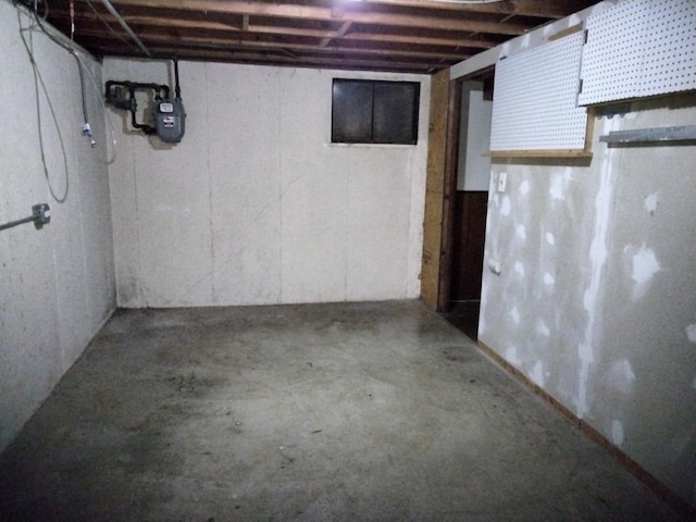 view of basement