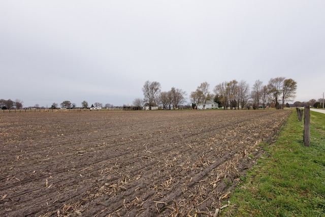 view of street featuring a rural view