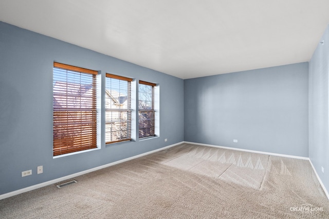 view of carpeted empty room