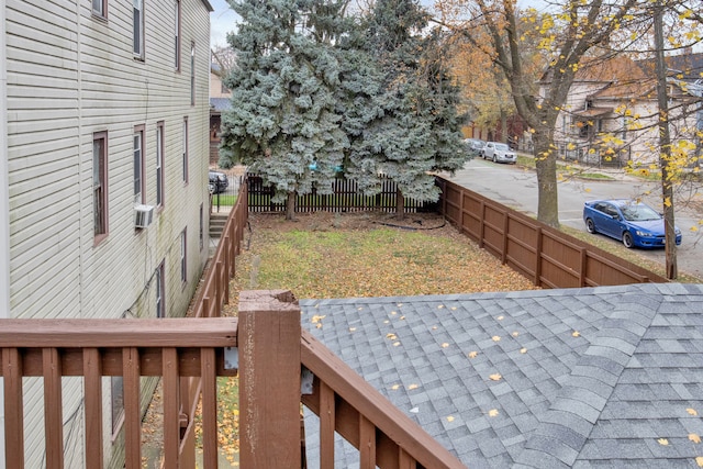 view of yard featuring cooling unit