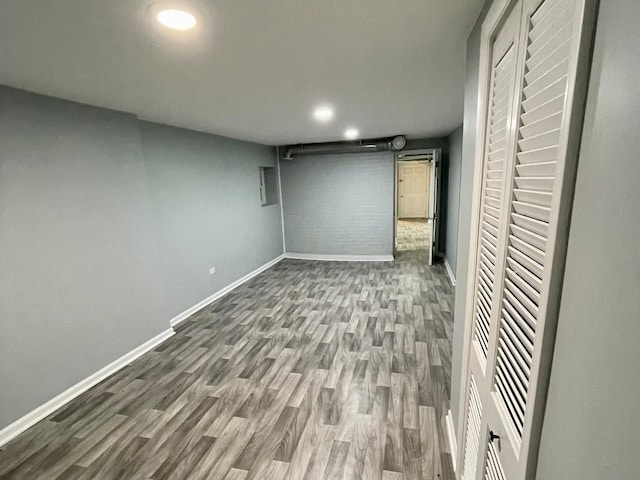 interior space featuring hardwood / wood-style floors