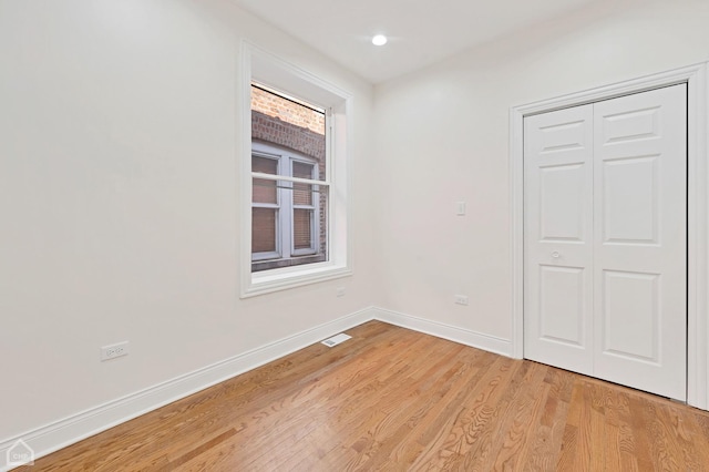 interior space featuring light hardwood / wood-style floors