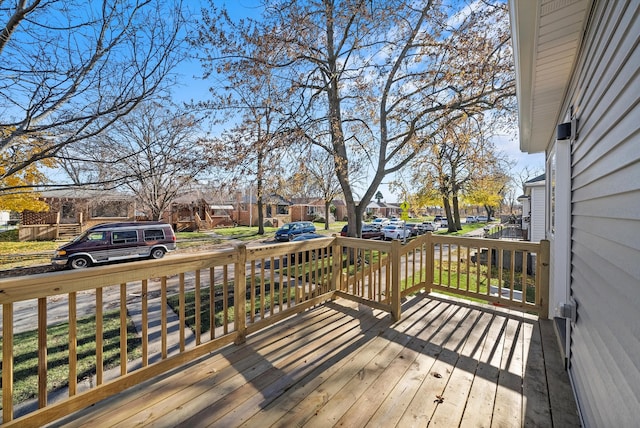 view of wooden terrace