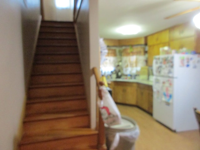 view of stairway