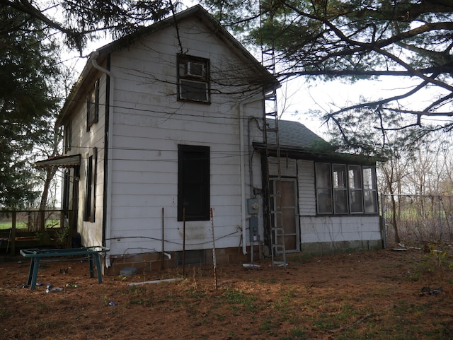 view of rear view of house