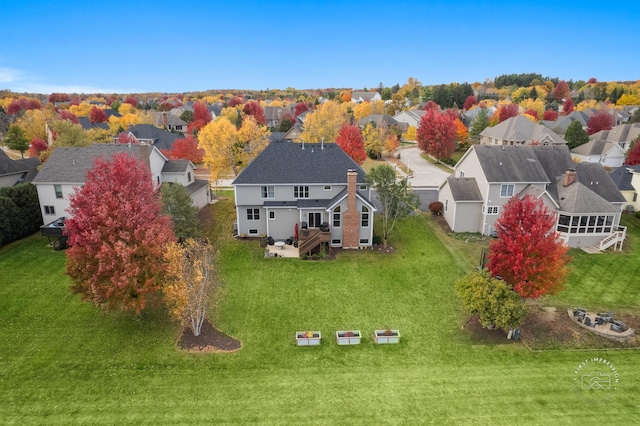 birds eye view of property