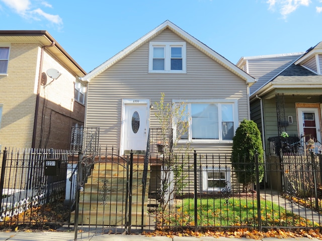 view of front of home