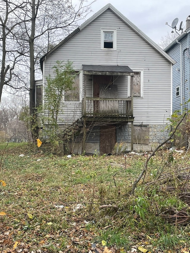 view of rear view of house