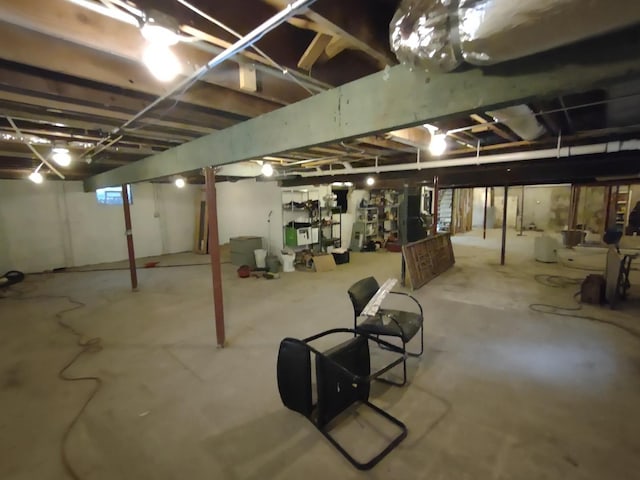 view of basement