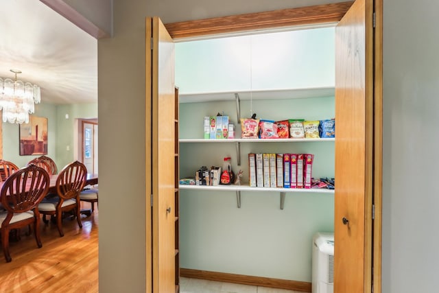 view of pantry