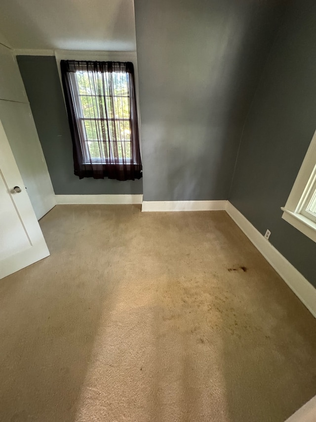 spare room with carpet flooring