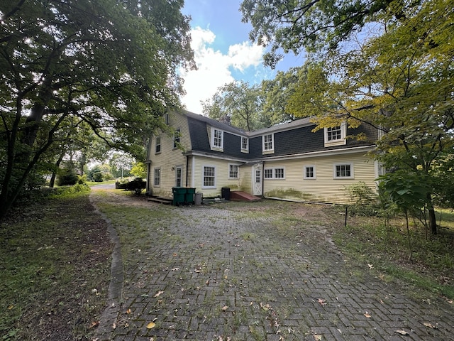 view of rear view of property