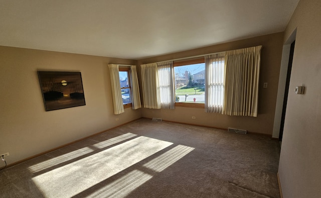 view of carpeted empty room