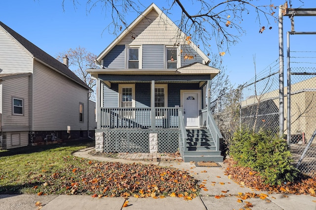 bungalow with a porch