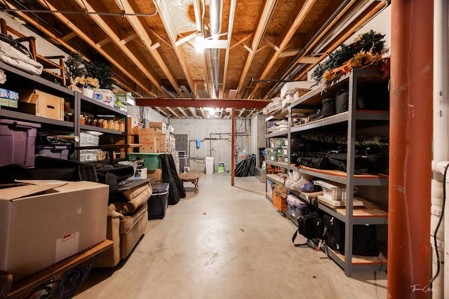 view of storage room