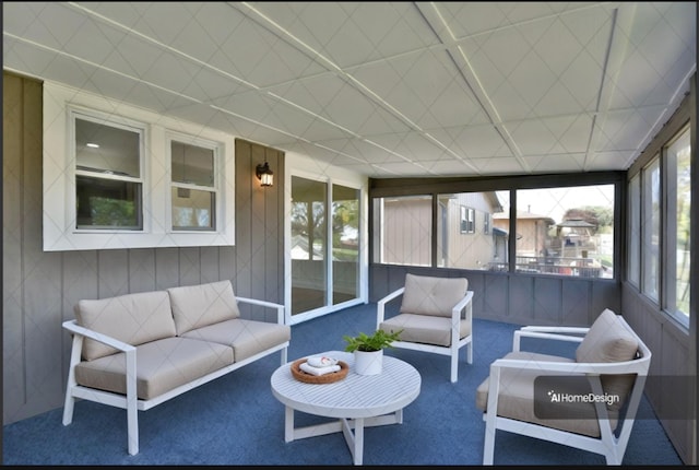 view of sunroom / solarium