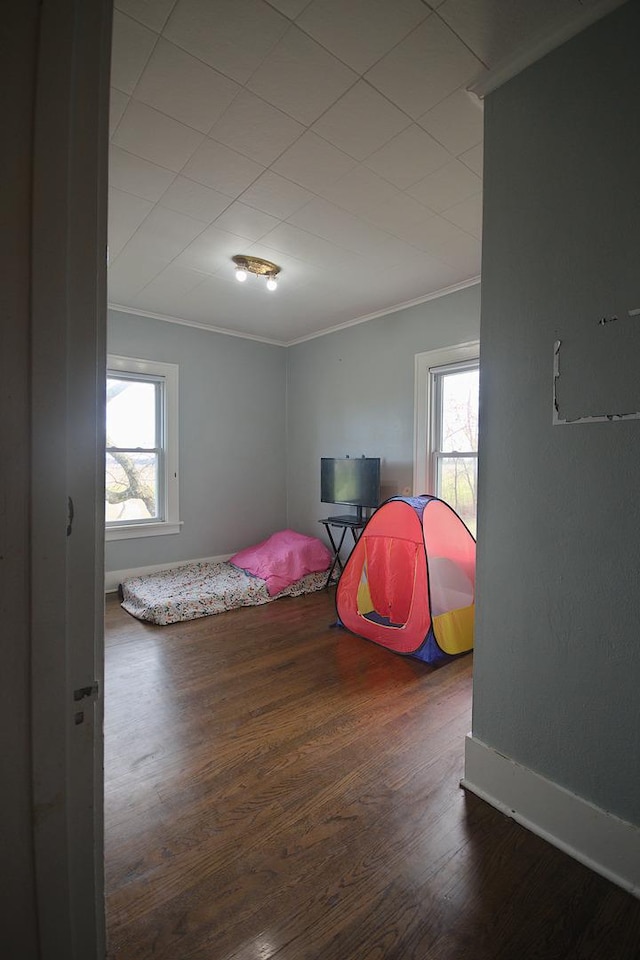 280A W Exchange St, Crete, IL 60417 - bedroom with crown molding and wood finished floors