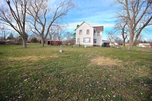 280A W Exchange St, Crete, IL 60417 - view of property exterior featuring a yard and an outdoor structure