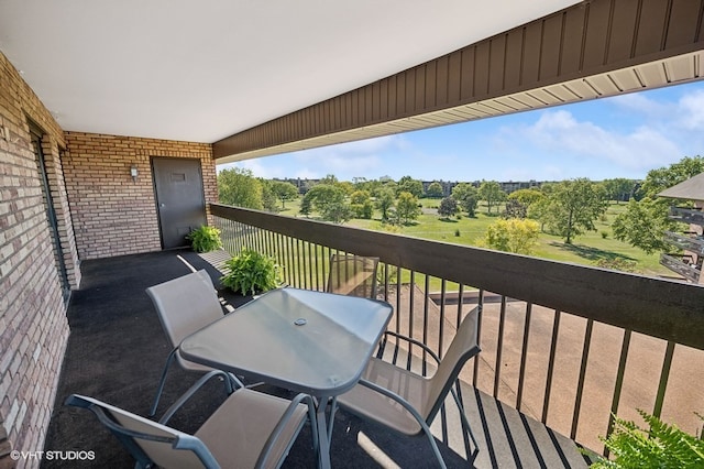 view of balcony